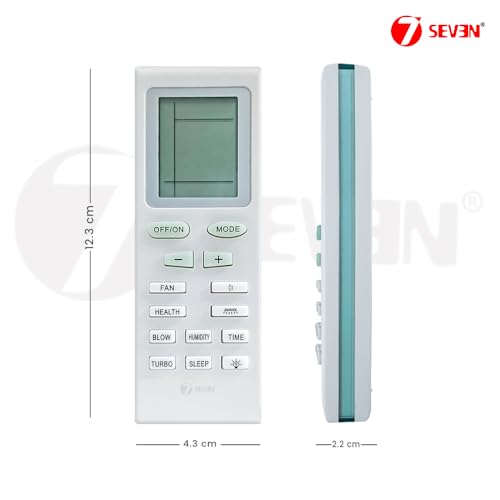 Image of 7SEVEN Compatible Air Conditioner remotes for Original Voltas AC Remote Control Suitable for 1 1.5 2 ton Split or Window ac - Match Exactly with Old Model 18 Remote for Better Performance