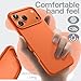 JETech Liquid Silicone Case for iPhone 17 Pro Max 6.9-Inch, Silky Soft Touch Full-Body Protection, Anti-Scratch Shockproof Phone Cover with Microfiber Lining (Orange)