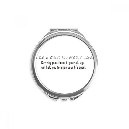 Miroir de maquillage résoud les retouches rapides avec ce miroir rond portable