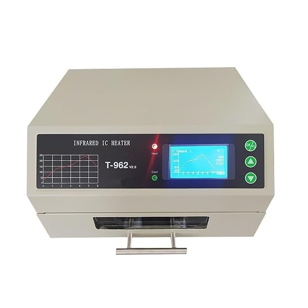 SPIRICH T962-V2.0 Intelligent Infrared IC Heater PCB Soldering Furnace Reflow Oven with Online Funtion and Exhaust Pipe by SPIRICH - Image 2