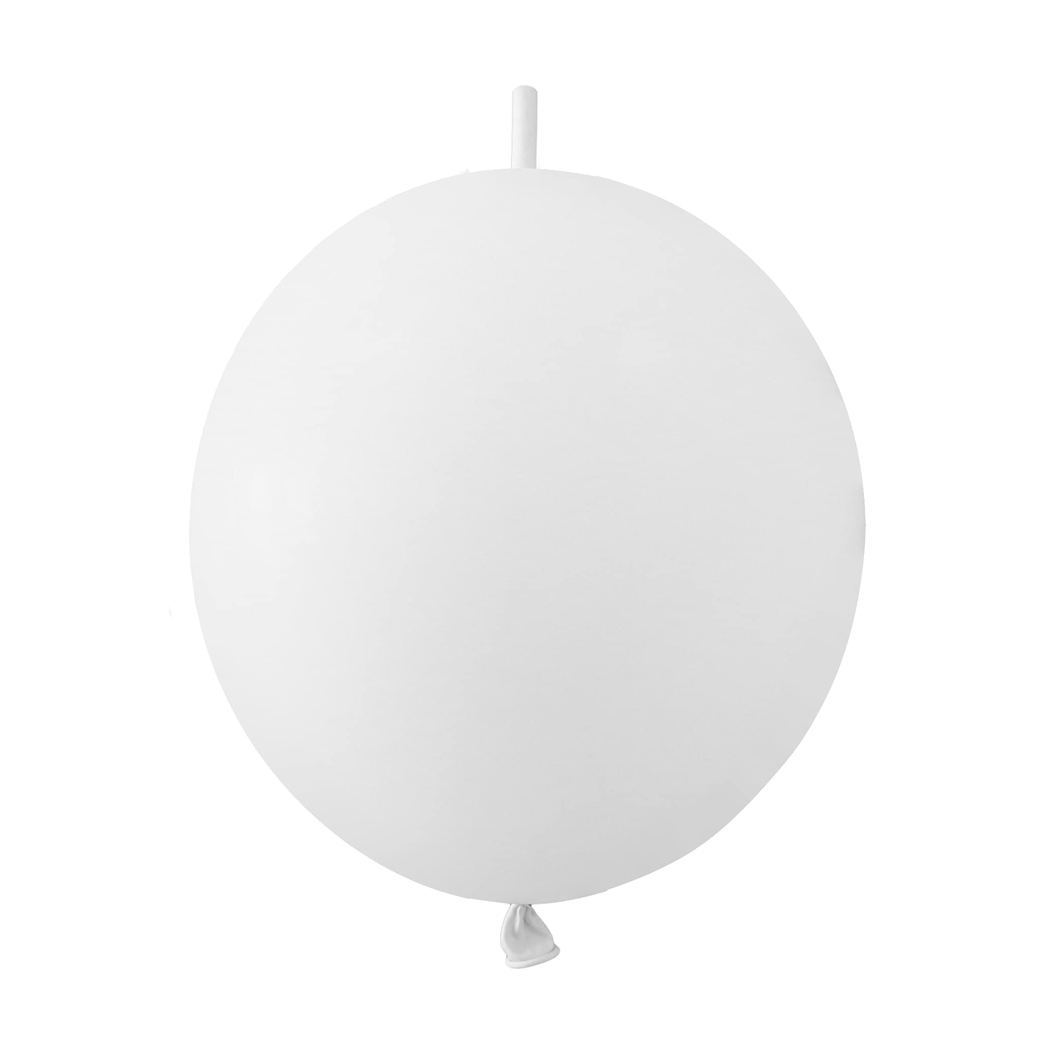 IN-JOOYAA 12 Inch White Link Balloon 100 Pcs Quick Linkable Balloon for Party Decoration