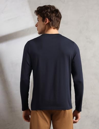 Image of U.S. Polo ASSN. Mens PE006 Supima Cotton Brethable Full Sleeve Lounge T-Shirt