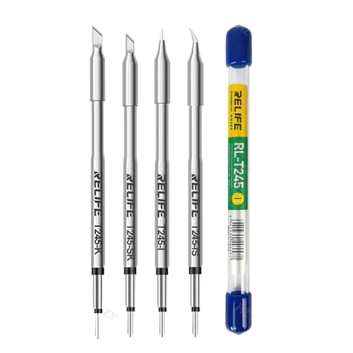 Image of RELIFE RL-T245 Tips Universal C245 Soldering Iron Tip Compatible For Xsoldering T245 Soldering Station GVM T245 Hand
