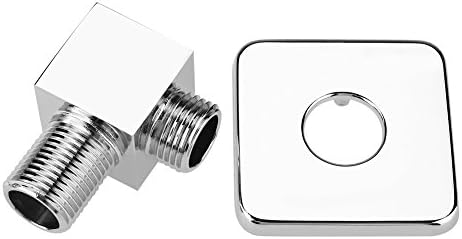 Raguso Wall Mounted Solid Brass Outlet Elbow Square Chrome Hand Shower Valve Concealed Bathroom