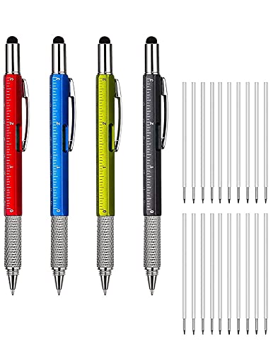 TTCPUYSA 6 in 1 Multitool-Tech-Tool-Stift,Metall-Multitool-Stift Stylus-Stift,All-in-One-Tech-Tool-Stift mit Schraubendreher (B) Cover