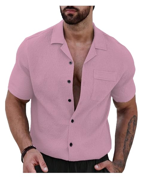 Image of I ENTERPRISE Casual Shirt for Men||Men Stylish Shirt|| Regular Fit Shirt for Men|| Men Stylish Shirt || Men Printed Shirt || Oversized Shirts for Men|| Shirt for Men (Solid-Shirt)