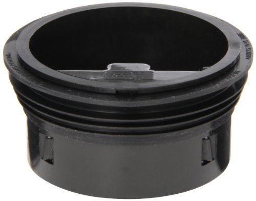 Siphon de sol Ss3000 7,6 cm avec clapet anti-retour étanche noir