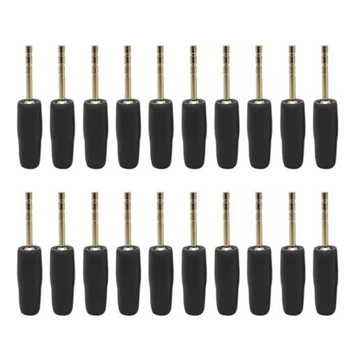 Terminales banana de 2mm enchufe pin recto de cobre para conectar cableado de altavoces 2