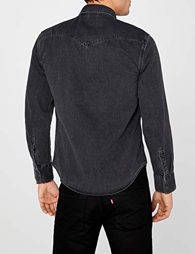 Levi's Barstow Western Black Stone Bleach, Camicia...