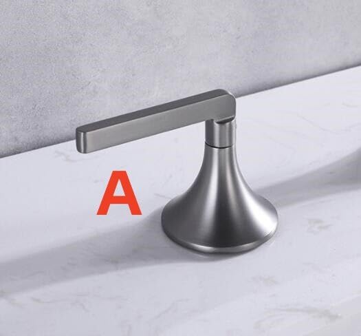 Robinet de lavabo anti eclaboussure double commande pour confort eau chaude froide
