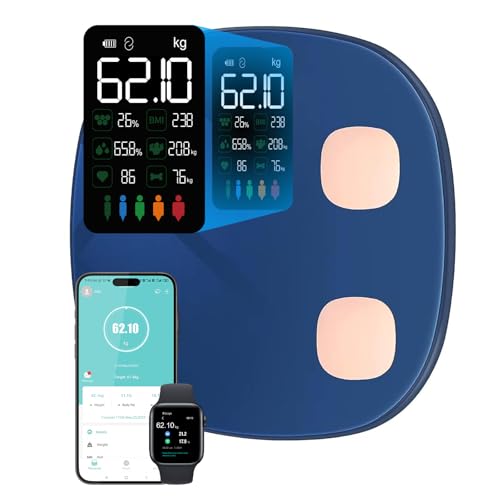 Pèse Personne Balance Connectée Bluetooth avec écran VA, Balance Numérique avec Fréquence...