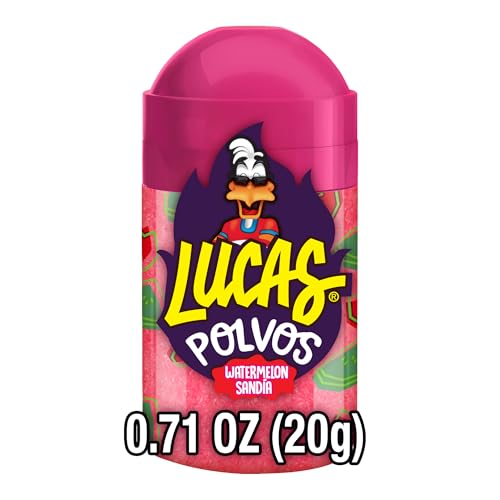 Lucas Powder Watermelon Flavored Candy, 0.71oz - 10 Pieces Pack for Treats, Fruit, Parties, Piñatas - image 2