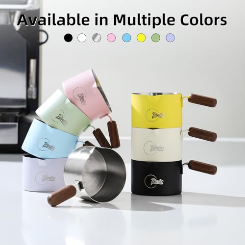Vaso Medidor Espresso 100ml Acero Inoxidable Madera Rosa miniatura 2