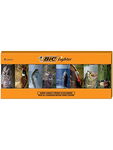 BIC Special Edition Outdoors Series Lighters, Set of 8 Lighters