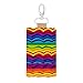 RLDOBOFE Gay Pride Rainbow Pattern1 Leather Key Case,Fashionable Credit Card Holder Slim Multi Card Keychain Pouch Travel Portable Keychain Wallet
