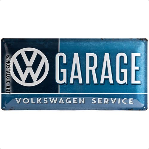 Nostalgic-Art Retro Tin Sign – Volkswagen – Vw Garage – Car Gift Idea, Metal Plaque, 25 X 50 Cm #TOP2