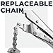 Strong Hand Tools, The Python, Pipe Alignment Chain Pliers, Adjustable Stainless-Steel Contacts, Replaceable Nickel Plated 48