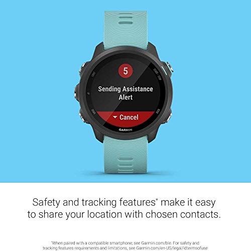 Relogio Smartwatch Forerunner 245 Music Garmin Azul Piscina