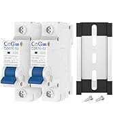 AC Miniature Circuit Breaker, CGELE 20 Amp 1 Pole 120/240V Solar AC Disconnect Switch Thermal Mag...