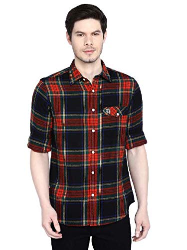 Image of Giordano Men's Cotton Slim fit Casual Shirt
