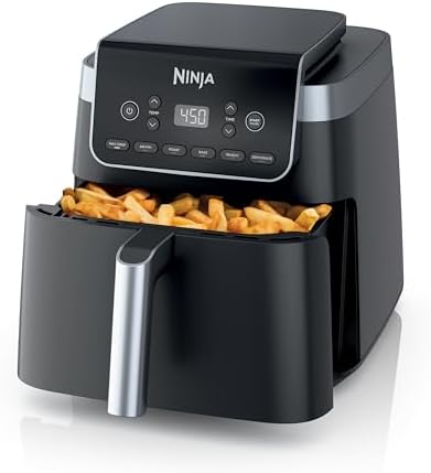 Ninja | Air Fryer | 6.5 QT Pro XL Capacity fits 9lbs of Wings | 6-in-1 Max Crisp, Air Fry, Roast, Bake, Reheat & Dehydrate | Nonstick Basket, Crisper Plate & Recipe Guide | Grey | AF181 - Thumbnail 2