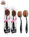 Beautia 2PACK Oval Makeup Brushes, Foundation, Blusher. Contouring Makeup Tools (XL & L)