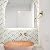 Tile Generation NBG-3 Chevron White and Gold Metal Stainless Steel Polished Marble Tile (10 Sheets)