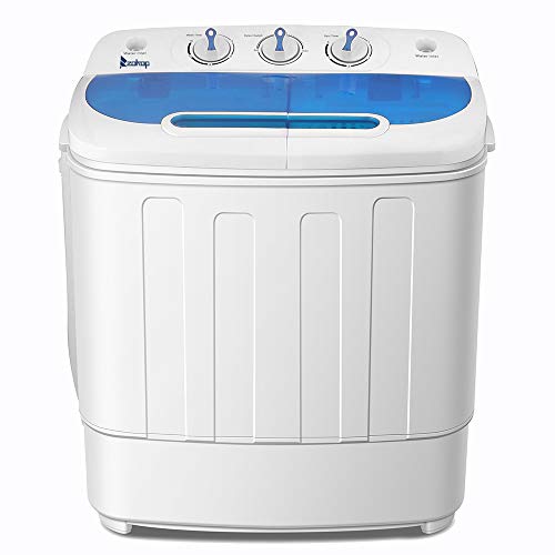 Ochine Portable Washing Machine Compact Washer 14.3 lbs Capacity Semi-Automatic Compact Washer Mini Clothes Laundry Washer with Drain Pump for RV, Dorms, Apartments