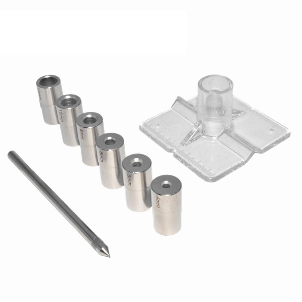 UDSKNV[KSL Woodworking Tools 4-12mm Pocket Hole Jig Set Oblique Hole Locator Drill Bits Guide Vertical Positioner Locator