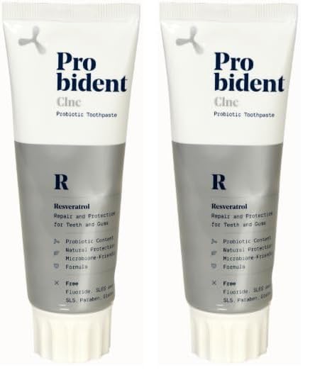 Probident Clinic Doğal Yoğun Bakım Resveratrol Içeren Florürsüz Diş Macunu Anında Beyazlatıcı Etki (2 paketi)