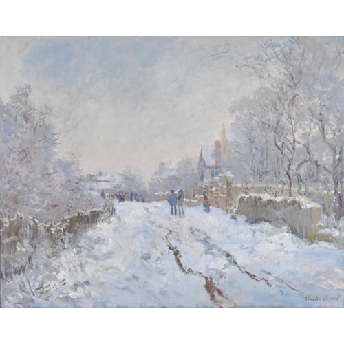 Monet Neige à Argenteuil impression giclée : rompre la monotonie de vos murs blancs