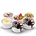 Ramekins for Baking as Creme Brulee Dishes - 4 oz Small Bowls Perfect as Baking, Pudding, Sauce, Souffle, Dipping, Custard Cups Dish and Flan Mold, Small Bowls, Dessert Cups, Ramekin Set of 6 Pieces