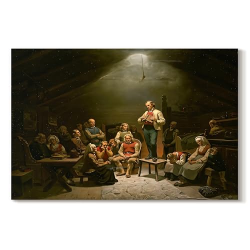 Adolph Tidemand | Religious Gathering | Abstract Wall Art | LT626