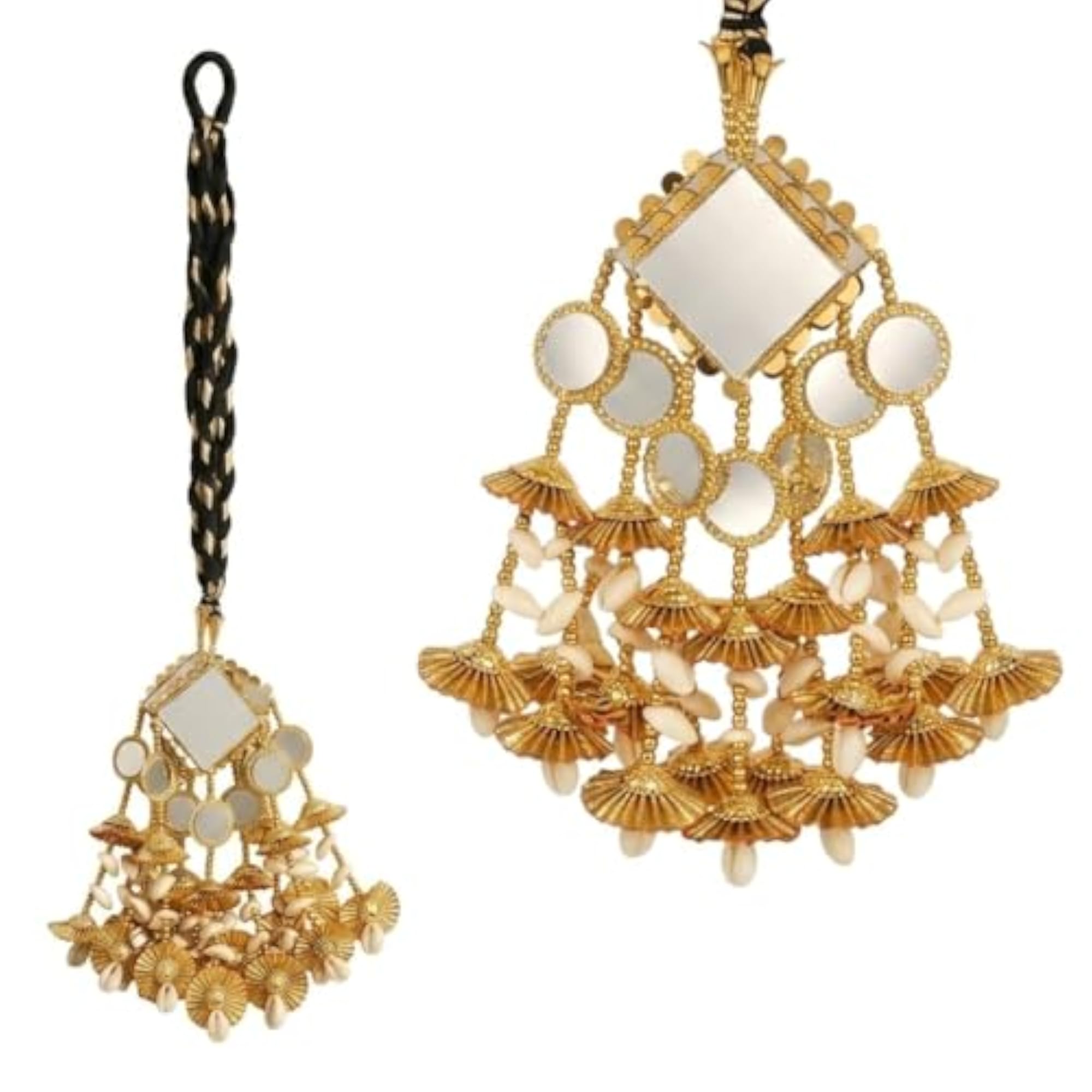 Punjabi Golden Hair Paranda, 30 Inch Traditional Accessory