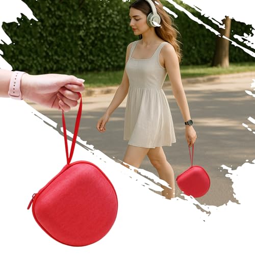 Image of Headphone Headset Case for Beats /JBL /JLab /TOZO /BERIBES /Picun /KVIDIO Noise Cancelling Over-Ear Foldable Headphone (Red)
