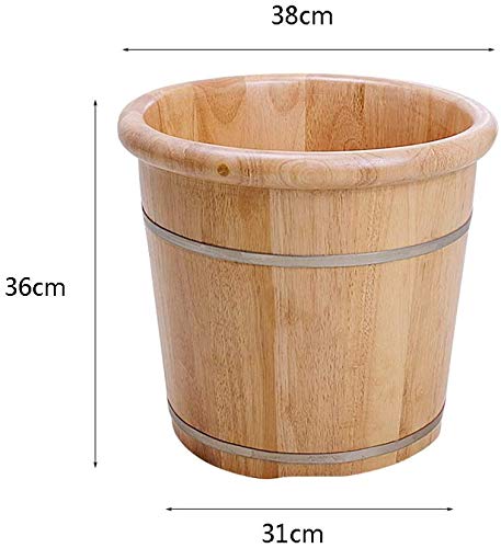 Cubeta de madera para baño de pies spa salud y relajación miniatura 2
