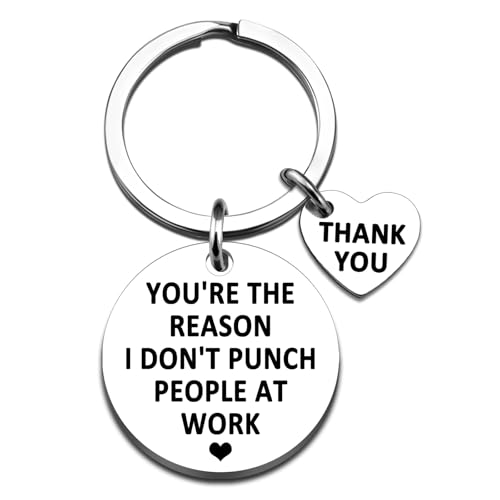 FAFQBING Coworker Gifts for Women Men Best Retirement Keychain Farewell