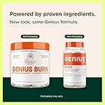 Genius Thermogenic Fat Burner, 60 Diet Veggie Pills - Weight Loss & Metabolism Supplement, Appetite Suppressant & Energy Booster - Caffeine-Free Nootropic Focus & Brain Boost - Ashwagandha & TeaCrine - Image 2