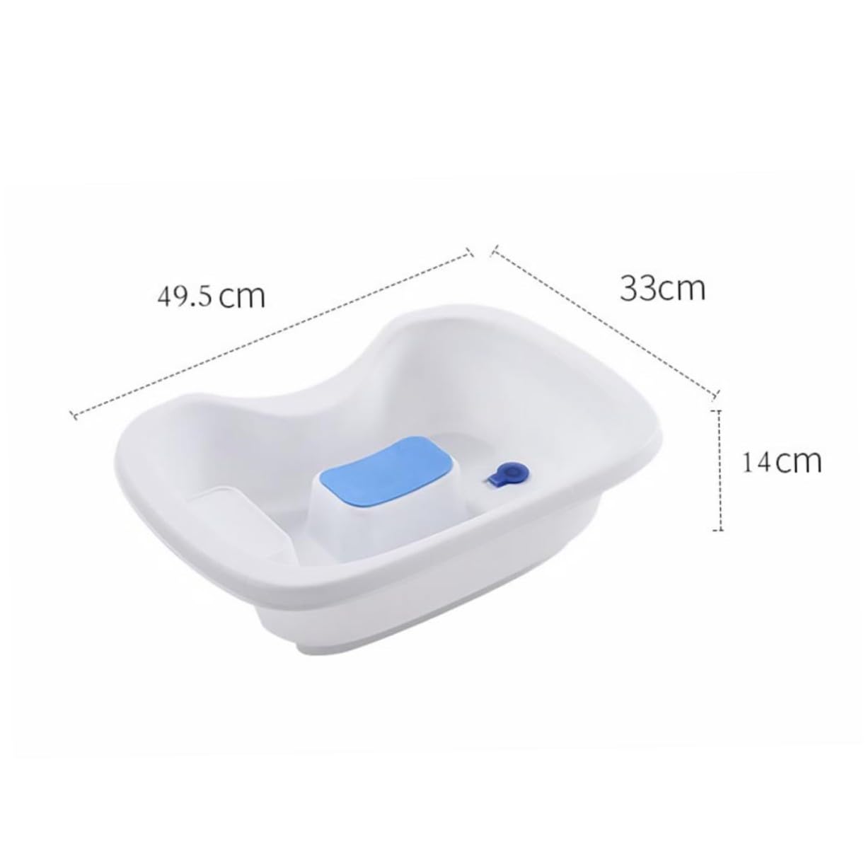 Haarwaschbecken aus Pp mit Ergonomischem Design und Hoher Tragfähigkeit bis 200kg Tragbares Waschbecken für Senioren und Schwangere zur Komfortablen Haarwäsche im Bett