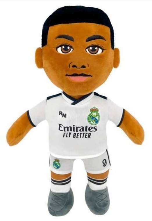 Kylian Mbappé Peluche Real Madrid 40 cm - Licence officielle