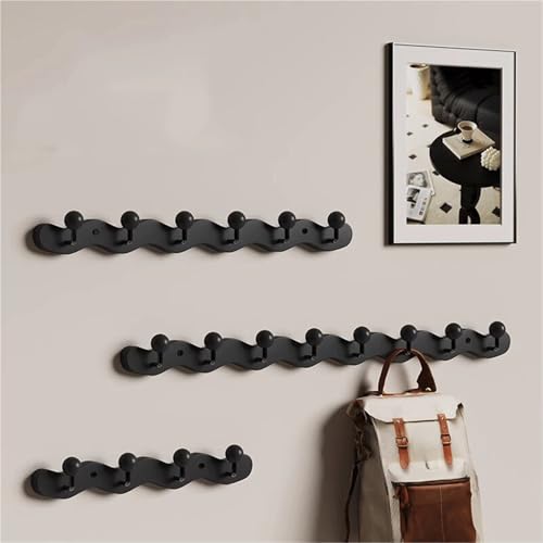 Perchero de pared esférico en madera noble de estilo vintage 5