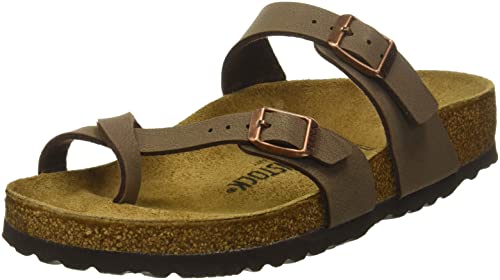 Image of Birkenstock Women's, Arizona Shearling Lined Sandal - Narrow Width Mocha 37 M, 6
