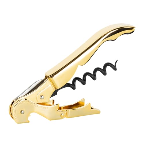 PULLTAP'S Genuine Classic 500 Zweitakt-Korkenzieher für den professionellen Gebrauch, 24 K Gold (Full Gold), patentiert und hergestellt in Spanien