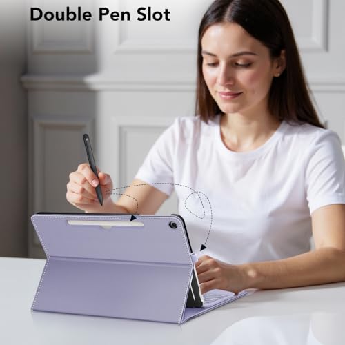 Fintie Case for Microsoft Surface Pro 12 Inch 1st Edition (2025), Multiple Angle Viewing Portfolio Business Cover with Pocket & Stylus Holder, Compatible with Type Cover Keyboard (Lilac Purple) by FINTIE - Used condition - Image 8