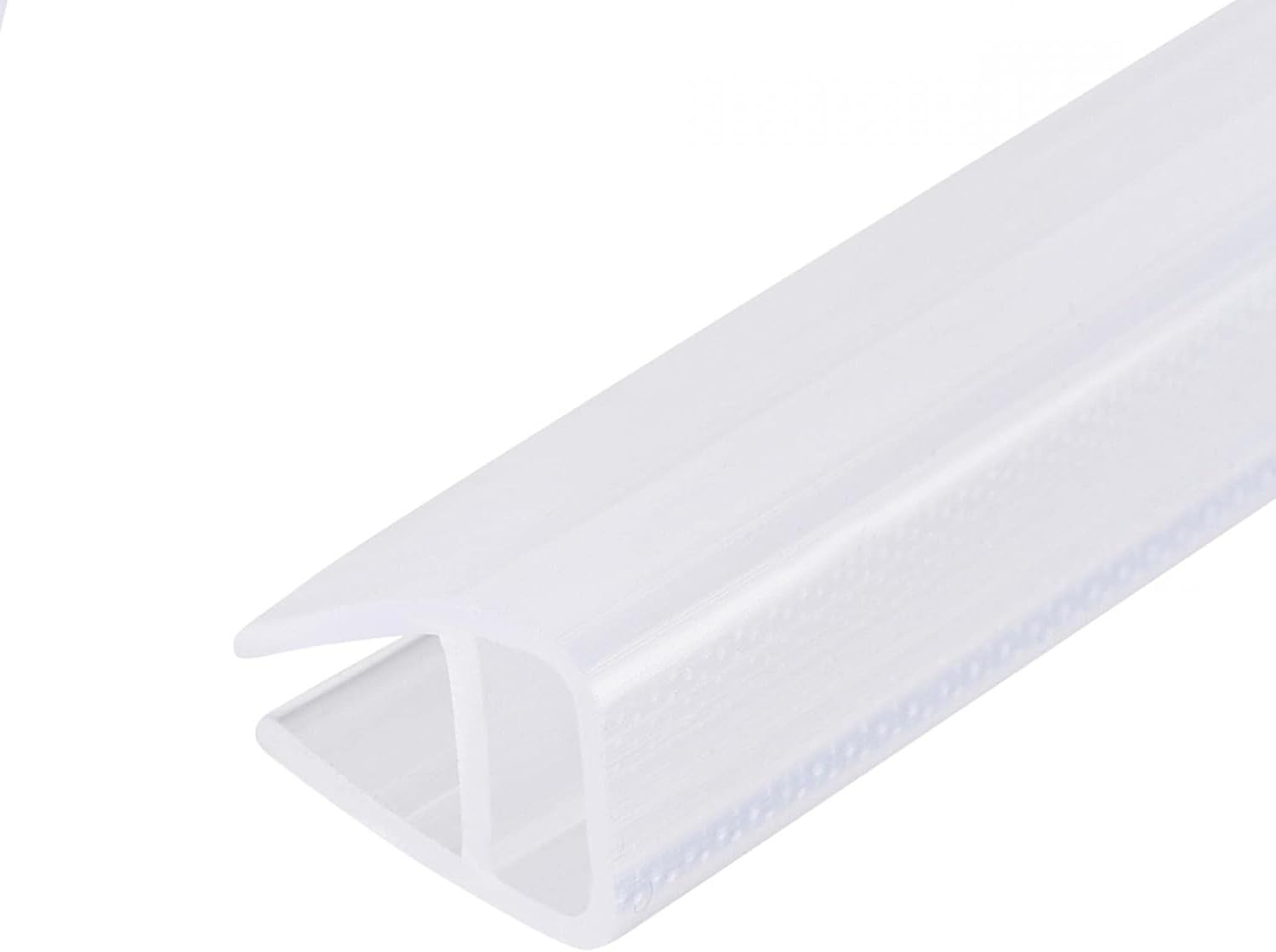 MACHSWON Frameless Glass Shower Door Sweep for 0.39inch(10mm) Glass, U Shape Door Bottom Side Seal Strip with 8mm Drip Rail - Image 4