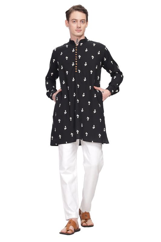 Image of BE ACTIVE Men's Traditional Embroidered Full Sleeves Kurta || Cotton Kurta for Men || Men Kurta for Wedding || Kurta for Men (A-SK1021 Parent)