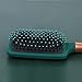 RN BEAUTY Detangling Brush Anti-Static Massage Hair Brushes With Silicone Cushion Base Nylon Bristle Pins Blow Drying Detangler Hairbrush Styling Wet or Dry Hair Types Styling (Rectangle)