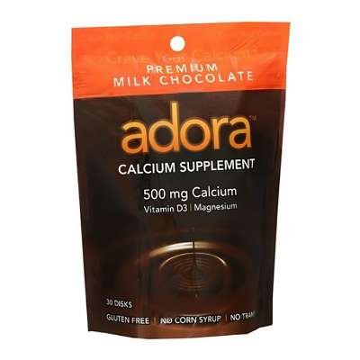 Adora - Choc Disk Mlk Calcium 30 CT (Pack Of 12)-3 Pack