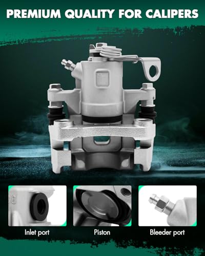Image of SCITOO Rear Right Brake Caliper With Bracket 19B2570 Compatible For Audi 1999-2006 For Volkswagen 2000-2010