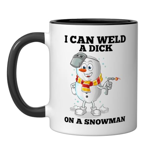 I can weld a tail on a snowman Ceramic Mug 11oz miniatura 1